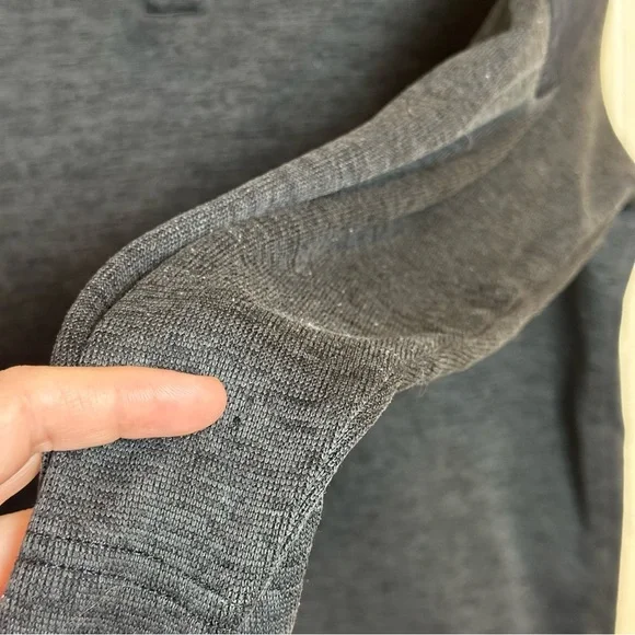 GREG NORMAN Gray Heather Men's M Pullover Sweater 1/4 Button Pocket Golf Fleece - Picture 8 of 16